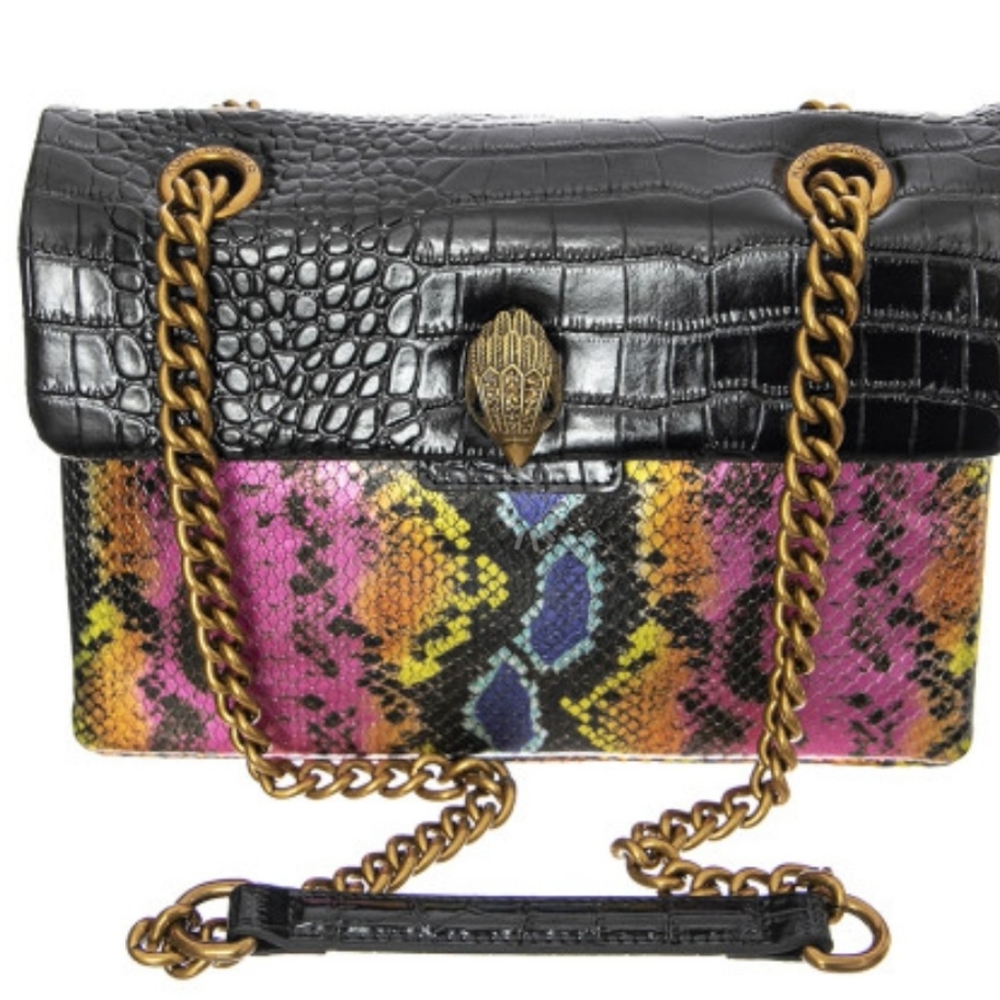 KURT GEIGER Kensington X Multicoloured Leather Crossbody Bag